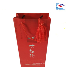SenCai 2018 Großhandel Benutzerdefinierte Printed China Reb Einkaufstasche Mit Griffen